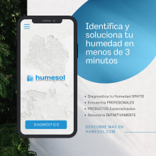 Encuentra empresas de Humedades en Humesol. Publicidade, e UX / UI projeto de Humesol Humedades - 21.04.2023