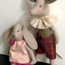 Mr. Mouse & Mrs. Rabbit. Design de personagens, Artesanato, Design de brinquedos, Costura, e Modelagem e confecção projeto de myriam1967 - 21.04.2023