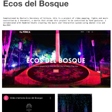 Ecos del Bosque. Un proyecto de Música, Sound Design, Producción audiovisual					 y Producción musical de Joaquin Jimenez-Sauma - 24.04.2023