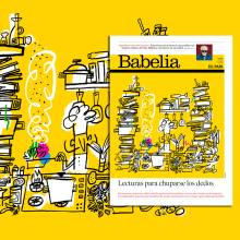 BABELIA (El País) / Portada. Un projet de Illustration de Del Hambre - 24.04.2023