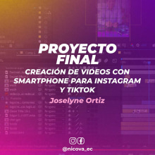 Mi proyecto del curso: Creación de videos con smartphone para Instagram y TikTok. Un proyecto de Fotografía, Marketing, Vídeo, Redes Sociales, Fotografía con móviles, Fotografía digital e Instagram de Joselyne Ortiz - 24.04.2023