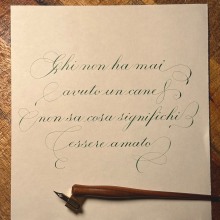 Il mio progetto del corso: Introduzione alla calligrafia Alice Fois. Caligrafia, e Estilos caligráficos projeto de Alice Fois - 30.04.2023