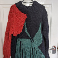 My project for course: Intarsia Knitwear Design and Creation. Un proyecto de Moda, Diseño de moda, Tejido, DIY, Tejido de punto y Diseño textil de krrmee - 26.04.2023
