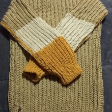 Mi proyecto del curso: Crochet: crea prendas con una sola aguja. Fashion, Fashion Design, Fiber Arts, DIY, Crochet, and Textile Design project by Claudia Sanhueza Oyarce - 05.03.2023