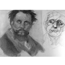 My project for course: Graphite Drawing Techniques for Planar Portraiture. Un proyecto de Bellas Artes, Bocetado, Dibujo, Dibujo de Retrato, Dibujo realista y Dibujo artístico de Cesar Chirinos-Garcia - 08.05.2023