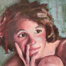 My project for course: Contemporary Oil Portraiture. Un proyecto de Ilustración, Bellas Artes, Pintura, Ilustración de retrato y Pintura al óleo de Louise Young - 26.04.2023