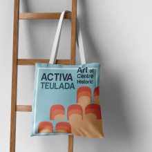 ACTIVA TEULADA artFESTIVAL. Traditional illustration, Graphic Design, and Poster Design project by Nerea Díaz - 05.10.2023
