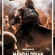 The Mandalorian  - Boba Fett. Projekt z dziedziny Trad, c i jna ilustracja użytkownika Mariano Mattos - 12.05.2023