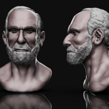 Mi proyecto del curso: Retrato 3D realista con ZBrush y KeyShot. Un proyecto de 3D, Modelado 3D y Diseño de personajes 3D de Ezequiel Blanco - 10.03.2023