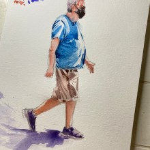 Meu projeto do curso:  Sketching de pessoas em aquarela. Sketching, Watercolor Painting, and Figure Drawing project by bezerrarafa25 - 05.14.2023