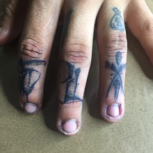 Mi proyecto del curso: Tatuaje a mano alzada de letras cursivas. Un proyecto de Lettering y Diseño de tatuajes de Ana Reyes - 13.05.2023