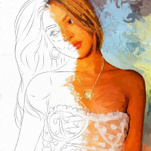 She is Lily Maymac - My Personal Project in Portrait Painting by Rod Lovell. Design, Traditional illustration, Advertising, Photograph, Br, ing, Identit, Fashion, Marketing, Painting, Pencil Drawing, Drawing, Fashion Design, Fashion Photograph, Portrait Photograph, Digital Illustration, Watercolor Painting, Portfolio Development, Portrait Illustration, Portrait Drawing, Realistic Drawing, Artistic Drawing, Decoration, Instagram, Acr, lic Painting, Interior Decoration, Brush Painting, Instagram Photograph, Oil Painting, Digital Drawing, Digital Painting, Figure Drawing, Self-Portrait Photograph, Gouache Painting, Matte Painting, Decorative Painting, Br, Strateg, Colored Pencil Drawing, and Fashion Illustration	 project by Rod Lovell - 05.11.2023