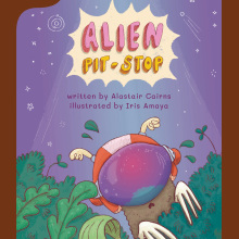 Alien Pit Stop by Osmo. Traditional illustration project by Iris Amaya - 05.16.2023