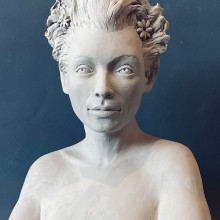 My project for course: Introduction to Clay Figurative Sculpture. Fine Arts, and Sculpture project by Blossom Young - 05.08.2023