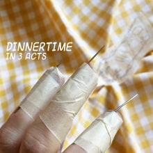 Dinnertime in 3 acts. Arts, Crafts, Fine Arts, and Embroider project by Santo Cielo - 05.02.2023