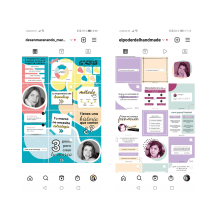 Diseño de feed de instagram. Un projet de Design , Design graphique , et Design pour les réseaux sociaux de Mara Rodríguez - 16.05.2023