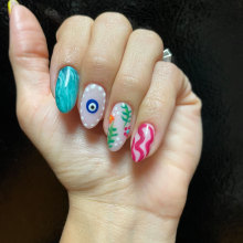 My project for course: Introduction to Nail Art. Design, Traditional illustration, Fashion, Painting, Pattern Design, Decorative Painting, Lifest, and le project by Andrea Colon - 05.07.2023