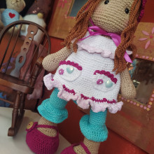 Il mio progetto del corso: Creazione di bambole amigurumi romantiche. Un proyecto de Artesanía, Diseño de juguetes, Crochet, Amigurumi y Diseño textil de Sonia Marletta - 21.05.2023
