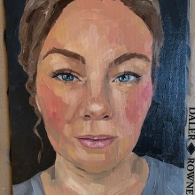 My project for course: Portrait Painting with Oil: Explore Light and Shade. Artes plásticas, Pintura, Ilustração de retrato, e Pintura a óleo projeto de Adele - 17.05.2023