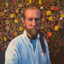 Portrait of a man. Un proyecto de Pintura y Pintura acrílica de Åsa Brozén - 10.03.2023