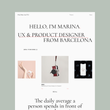 Mi proyecto del curso: Diseño de páginas web interactivas con Figma. Design, UX / UI, Web Design, Mobile Design, Design digital, Desenho tipográfico, Design de apps, e Design de produto digital projeto de marinasp - 25.05.2023