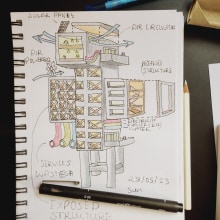 My project for course: Architectural Drawing: From Imagination to Conceptualization. Arquitetura, Esboçado, Desenho e Ilustração arquitetônica projeto de Ahmed Kamara - 28.05.2023