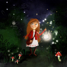 My project for course: Children’s Illustration with Procreate: Paint Magical Scenes. Traditional illustration, Digital Illustration, Children's Illustration, Digital Painting, and Picturebook project by ditterydots - 05.27.2023
