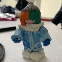 claymotion_snowman. Motion Graphics, Multimedia, Stop Motion, Audiovisual Production, and Mobile Photograph project by Nancy clarita Garduño García - 10.12.2022