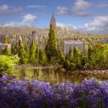 My project for course: Matte Painting: Creating Photorealistic Worlds. Photograph, Photograph, Post-production, Photo Retouching, Digital Photograph, Photomontage, and Matte Painting project by heidi.karin.eilertsen - 05.30.2023