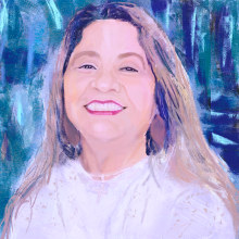 Mom. Ilustração tradicional, Ilustração digital, Ilustração de retrato, e Pintura digital projeto de Fábio Freire - 27.05.2023