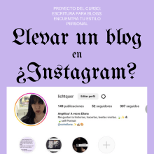 Llevar un blog en ¿Instagram?. Writing, Cop, writing, Stor, telling, Instagram, Communication, Narrative, and Content Writing project by oohlalaellana - 06.01.2023
