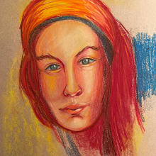 My project for course: Expressive Portrait Drawing with Soft Pastels. Traditional illustration, Fine Arts, Drawing, Portrait Illustration, Portrait Drawing, and Artistic Drawing project by Anna-Maria Säntti - 06.04.2023
