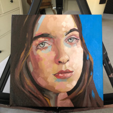 My project for course: Portrait Painting with Oil: Explore Light and Shade. Artes plásticas, Pintura, Ilustração de retrato, e Pintura a óleo projeto de Chris Maree - 30.05.2023