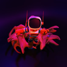 Astronaut character. Un proyecto de Ilustración tradicional, 3D y Diseño de personajes 3D de shain tejeda - 05.06.2023
