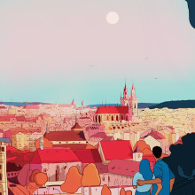 Prague illustartion. Un proyecto de Ilustración tradicional, Bocetado, Ilustración digital, Pintura digital y Sketchbook de alena.nik.digital - 05.06.2023