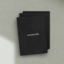 OSMOSIS & L'ORIGEN | Brand Identity. Un proyecto de Diseño, Br, ing e Identidad, Diseño gráfico, Diseño de logotipos y Diseño de papelería				 de Ann Escofet - 06.06.2023