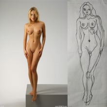 My project for course: Fundamentals of Figure Drawing with Charcoal. Un proyecto de Bellas Artes, Dibujo, Dibujo realista y Dibujo anatómico de vinit pandey - 08.06.2023