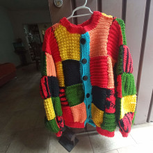 Mi proyecto del curso: Crochet: crea prendas con una sola aguja. Fashion, Fashion Design, Fiber Arts, DIY, Crochet, and Textile Design project by Sonii Rangel - 06.11.2023