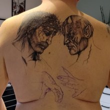 Mój projekt z kursu: Tatuaż techniką „blackwork” z użyciem cienkich linii. Tattoo Design project by Justyna Kurczewska - 06.14.2023