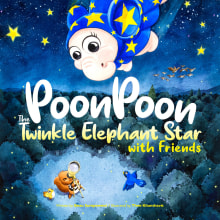 Poonpoon the twinkle elephant star with friends. Writing, Stor, telling, Children's Illustration, Creating with Kids, Narrative, Fiction Writing, Creative Writing, and Children's Literature project by Kajornphan Sumpownoi - 06.17.2023