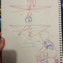 My project for course: Drawing the Human Figure & Expressive Poses. Un proyecto de Bellas Artes, Bocetado, Dibujo, Sketchbook y Dibujo anatómico de Daniel McGuiness - 22.06.2023