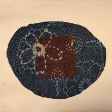 Sashiko Mending First Try. Arts, Crafts, Embroider, Sewing, and Fiber Arts project by nineve9 - 05.14.2023