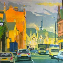 My project for course: Gouache Painting of Urban Landscapes. Traditional illustration, Painting, and Gouache Painting project by Fiona Fleming - 06.10.2023