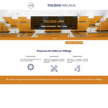 Web de Toldos en Málaga. Un proyecto de Publicidad de Antonio Gonzalez - 02.04.2023