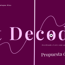 Art Decoded - Exhibition Project. Curadoria projeto de Ariadna Paniagua Díaz - 01.07.2023