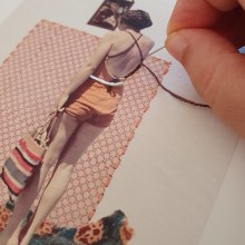 Mi proyecto del curso: Técnicas de bordado experimental sobre papel. Fine Arts, Collage, Embroider, Textile Illustration, and Textile Design project by 3abard - 07.03.2023