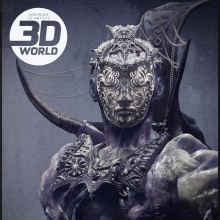 3D World Magazine - Creating Embossed Forms for Realism - Using Zbrush + Keyshot.. Un proyecto de 3D, Ilustración digital, Modelado 3D, Diseño de personajes 3D e Ilustración editorial de Andrew Entwistle - 08.07.2022