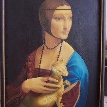 Copia de "Dama del Armiño", de Leonardo da Vinci. Oil Painting project by Rafael Luis Reyes Oliva - 07.06.2023