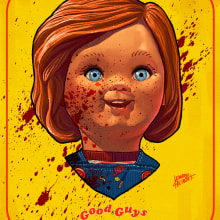 Child's Play 1988 Chucky illustration. Traditional illustration project by Leonardo Paciarotti Di Maggio - 07.10.2023