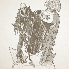 Metal Mummy. Ilustração tradicional, Design de personagens, e Concept Art projeto de Kevin Montino - 12.07.2023